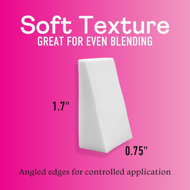 Swisspers Premium Latex-Free Cosmetic Wedges - 192 Count (6 Packs of 32) - Image 3